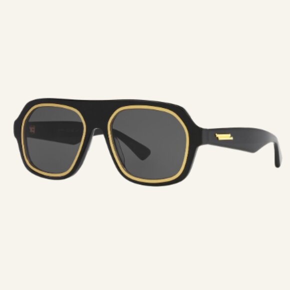 Bottega Veneta Accessories - NEW BOTTEGA VENETA SUNGLASSES, BLACK GOLD UNISEX EYEWEAR BOTTEGA VENETA